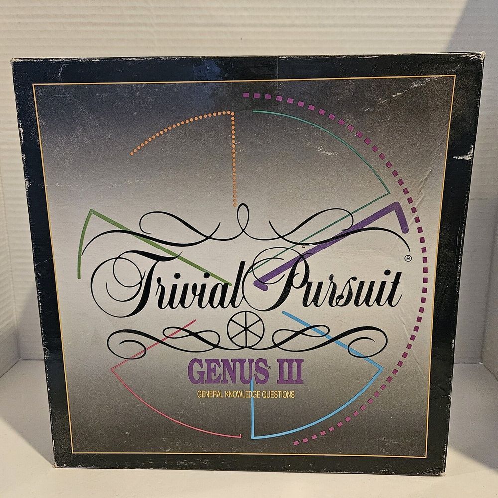 1994 Trivial Pursuit Genus III No. 46037 Board Game Parker Brothers Complete Euc